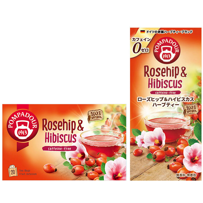 ポンパドール ローズヒップ ハイビスカス 商品情報 日本緑茶センター